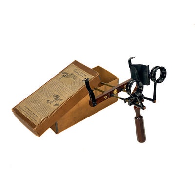 Stereoscope 'The "Lothian" Stereoscope' with Original Storage Box; Baird, Andrew H.; c. 1910; M-SH100