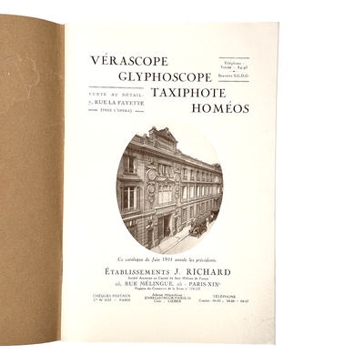 Catalogue Richard 1931, German archive copy; M-D086