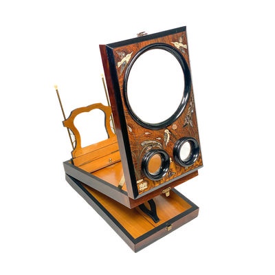 Foldable Pantoscope 'à double socle', Bird Decor, Luxe; Mattey; c. 1915; M-ST041