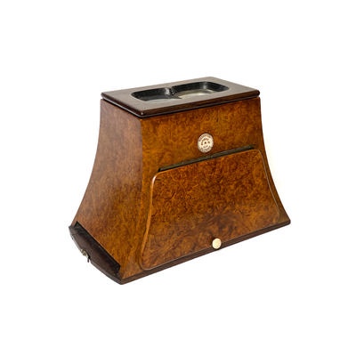 Brewster Stereoscope, Burl Walnut, Short Focus, Prismatic Lenses; Chappuis, Paul Émile; 1859-1871; M-SH003