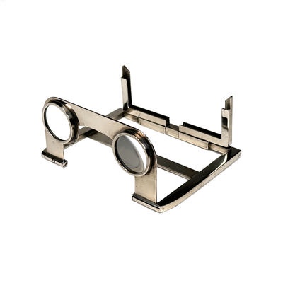 Foldable Stereoscope 'Mundoplast', Metal with original storage box; Max Link; c. 1925; M-SH139