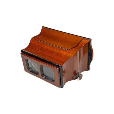 Stereoscope, Short Focus, Prismatic Lenses; c. 1870; M-SH077