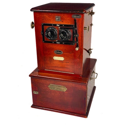 Tray-Stereoscope 'Multiplast', First Version; Internationale Camera Actiengesellschaft; c. 1915; M-ST060