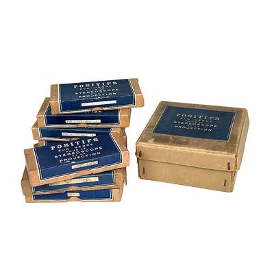 Cardboard Stereoscope with Original Storage Box and Image Sets; Brugière, Georges; c. 1940; M-SH150