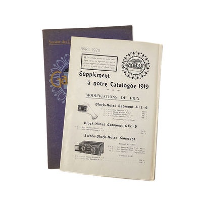 Catalogue Gaumont 1919; M-D068