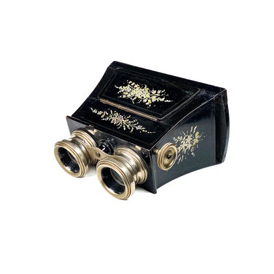 Stereoscope, Floral Decor; c. 1890; M-SH020