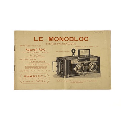 Catalogue Jeanneret 'Le Monobloc' c. 1920; M-D050
