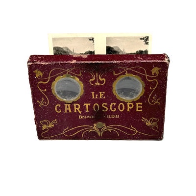 Boxed Stereoscope 'Le Cartoscope'; c. 1910; M-SH141