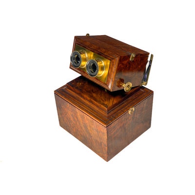 Boxed Stereoscope 'The Achromatic Stereoscope', Exclusive Version; Smith, Beck & Beck; c. 1860; M-ST001