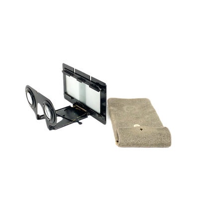 Foldable Stereoscope 'Stéréoscope pliant en métal' with Original Storage Case; Richard, Jules; 1910-1930; M-SH069