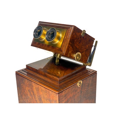 Boxed Stereoscope 'The Achromatic Stereoscope', Exclusive Version; Smith, Beck & Beck; c. 1860; M-ST001