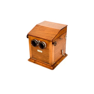 Tray-Stereoscope 'Le Taxiphote, modèle simplifié' with Storage Base; Richard, Jules; c. 1910; M-ST065