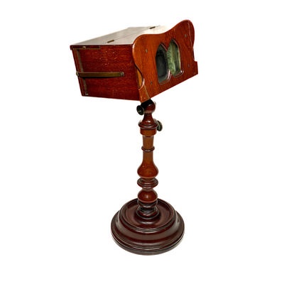 Stereoscope 'Cosmorama' on Stand; Knight, George; c. 1855; M-ST035