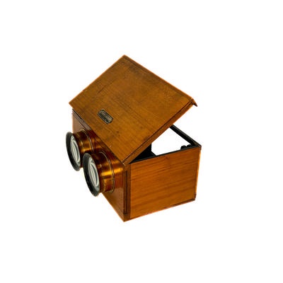 Cuboid Stereoscope; Tauber, Christian; c. 1900; M-SH041