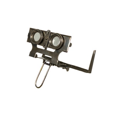 Foldable Stereoscope, Metal, with Original Storage Box; Jack, T.C. & E.C.; c. 1915; M-SH083