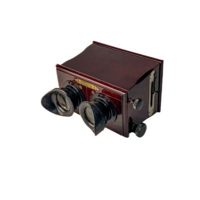 Stereoscope 'Planox', Long Focus, with Original Storage Box; Plocq, Alexandre; c. 1920; M-SH101