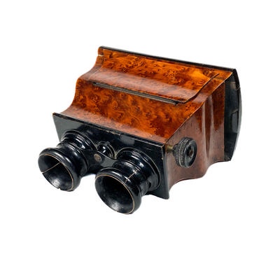 Stereoscope 'à doucine', Ronce de Thuya; c. 1880; M-SH025