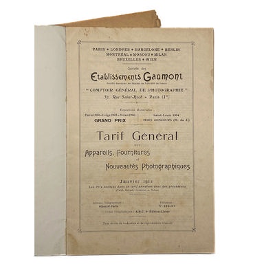 Catalogue Gaumont 1912; M-D058