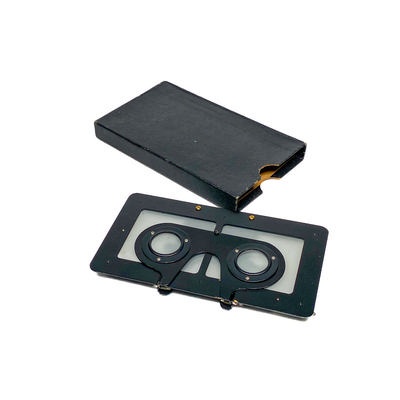 Foldable Stereoscope 'Stéréoscope pliant en métal' with Original Storage Case; Richard, Jules; 1910-1930; M-SH119