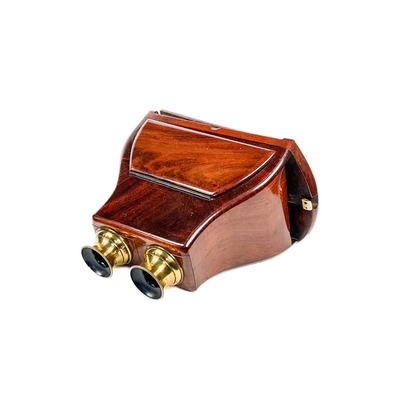 Brewster Stereoscope, Claudet Patent, Foldable Back; Claudet, Antoine; c. 1850; M-SH055