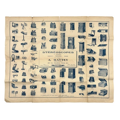 Mattey Advertisement 'Stéréoscopes Mattey'; M-D076