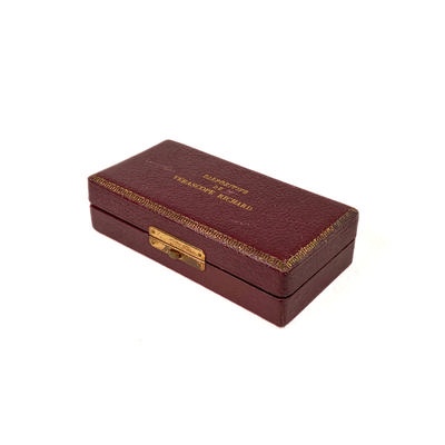 Foldable Stereoscope 'Stéréoscope pliant, dans un riche écrin en maroquin, avec fermoir'; Richard, Jules; c. 1910; M-SH095