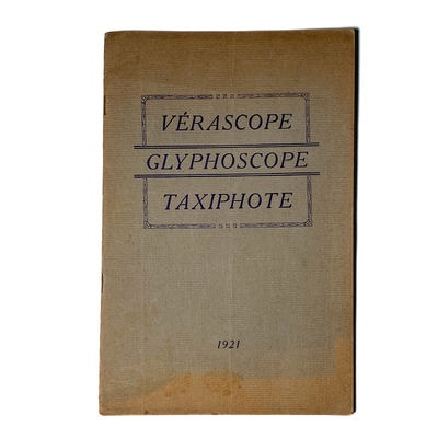 Catalogue Richard 1921; M-D036 Catalogue Richard 1921; M-D036