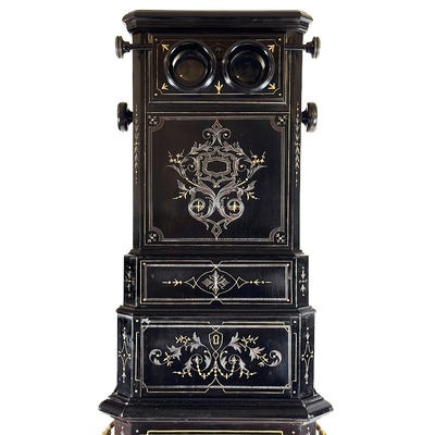 Chain-Stereoscope for 200 Views 'Napoléon III', Luxe; Pennard & Fouquet; c. 1870; M-SF012