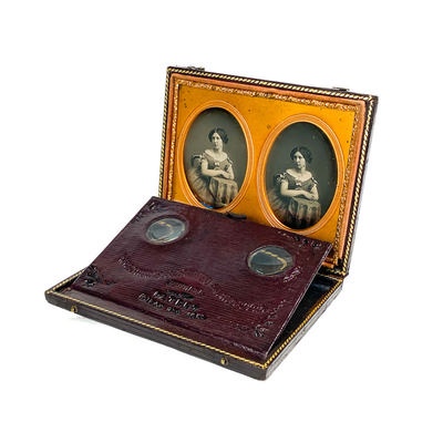 Foldable Stereoscope 'Mascher's Improved Stereoscope', Medium Version; Mascher, John Frederick; c. 1855; M-SH116