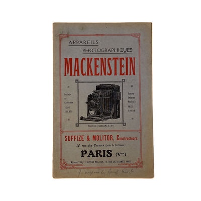 Catalogue Suffize & Molitor c. 1920; M-D073 Catalogue Suffize & Molitor c. 1920; M-D073