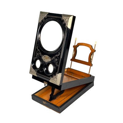 Foldable Pantoscope 'à double socle', Metal Fittings; Mattey; c. 1910; M-ST081 Foldable Pantoscope 'à double socle', Metal Fittings; Mattey; c. 1910; M-ST081