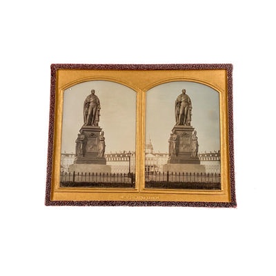 German Stereo Daguerreotype; Schneider, Trudpert; c. 1855; M-V001 German Stereo Daguerreotype; Schneider, Trudpert; c. 1855; M-V001
