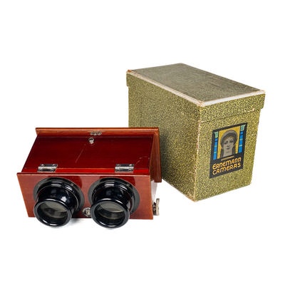 Stereoscope with Original Storage Box; Ernemann; 1907-1926; M-SH031
