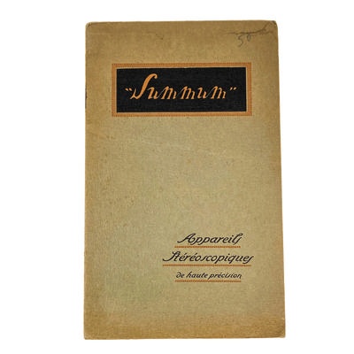 Catalogue Summum 1927; M-D004