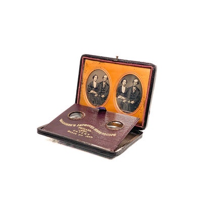 Foldable Stereoscope 'Mascher's Improved Stereoscope', Small Version; Mascher, John Frederick; c. 1855; M-SH087