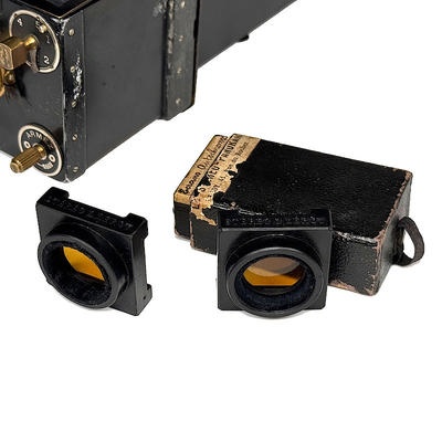 Stereo camera 'Le Stéréo-Panoramique Leroy' with rare Projection Unit and Autochrome Filters; Leroy, Lucien; c. 1920; M-C003