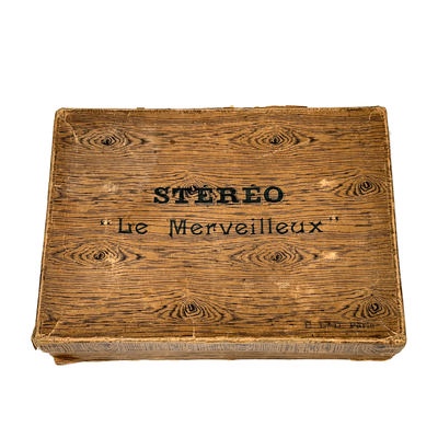 Foldable Stereoscope 'Le Merveilleux' with original storage box; c. 1910; M-SH107