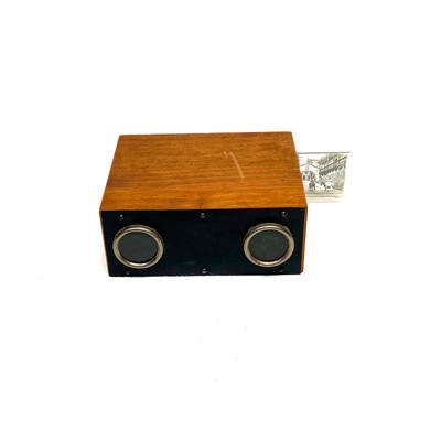 Stereoscope 'Exposicion International de Barcelona 1929' with picture set; Mattey; c. 1929; M-SH132