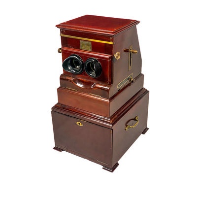 Tray-Stereoscope 'Planox', Rare Small First Version; Plocq, Alexandre; c. 1920; M-ST050