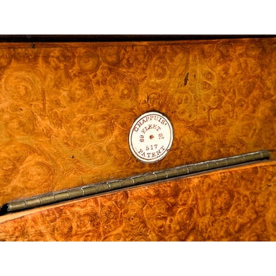 Brewster Stereoscope, Burl Walnut, Short Focus, Prismatic Lenses; Chappuis, Paul Émile; 1859-1871; M-SH003