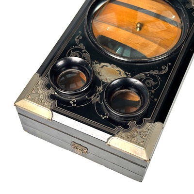 Foldable Pantoscope 'à double socle', Metal Fittings; Mattey; c. 1910; M-ST081