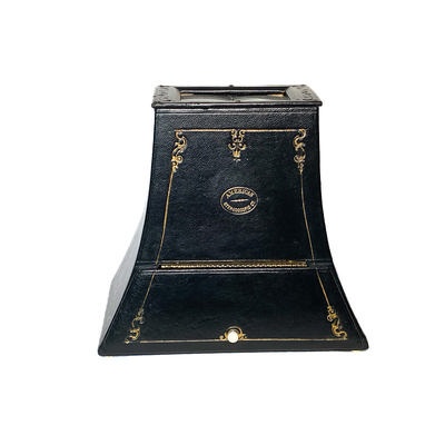 Brewster Stereoscope, Black Leather, Prismatic Lenses; American Stereoscopic Company; c. 1890; M-SH011