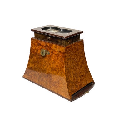 Brewster Stereoscope, Burl Walnut, Short Focus, Prismatic Lenses; Chappuis, Paul Émile; 1859-1871; M-SH003