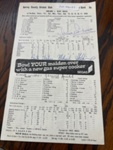 Scorecard - England v West Indies Aug 1976 - autographed by Viv Richards; Surrey County Cricket Club; 1976; SCM.003099
