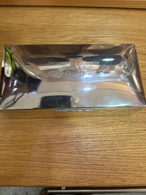 Silver Box presented to Teddy Tyler (14 wickets in a match); Unknown; 1879; SCM.003114