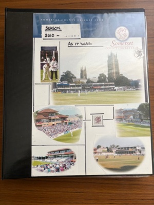 Adrian Burton folder - Somerset CCC 2010; Adrian Burton; 2010; SCM.003157