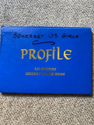 2006/7 U13 Somerset Girls Scorebook; Somerset Cricket Museum; SCM.003089