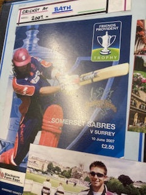 Adrian Burton folder - Bath Cricket Festival 2007; Adrian Burton; 2007; SCM.003137