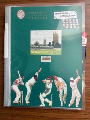 Adrian Burton folder - Somerset CCC 2000 (2); Adrian Burton; 2000; SCM.003145
