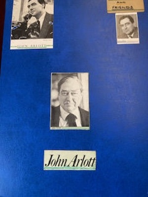 Adrian Burton folder - John Arlott; Adrian Burton; SCM.003125